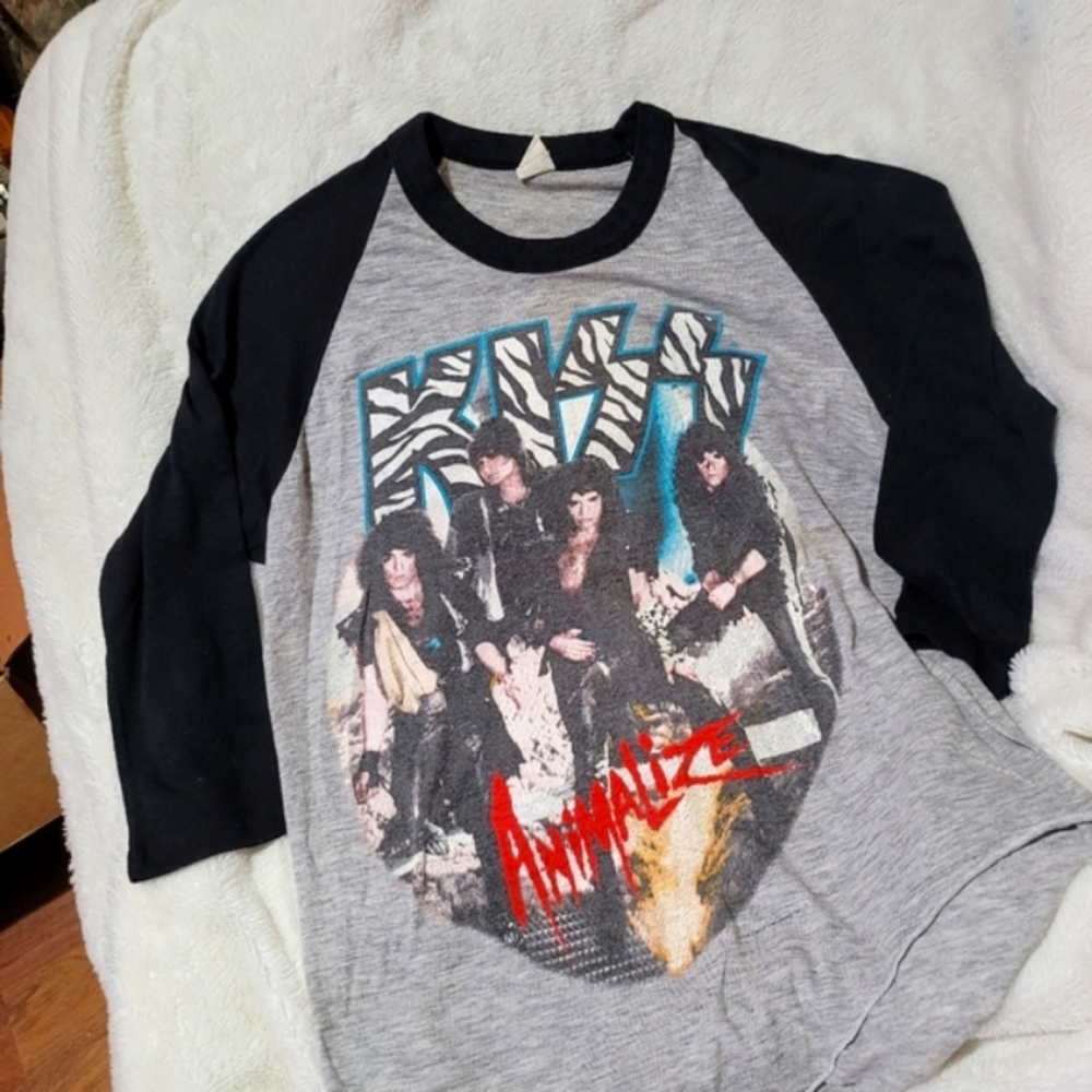 Vintage 1984- 1985 KISS Concert Tour T shirt